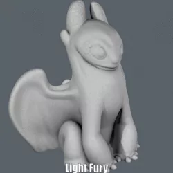 Light Fury (Easy print no support)