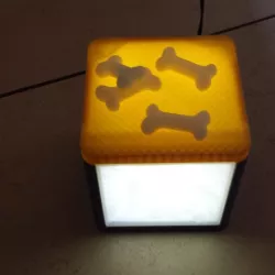 lithophane cube lamp