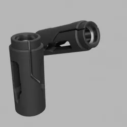 LONGSWORD STYLE FLASH HIDER (AIRSOFT) AGGRESSOR