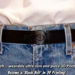 'MakerBelt'... Wearable Ultra Slim One Piece 3D Printed Belt
