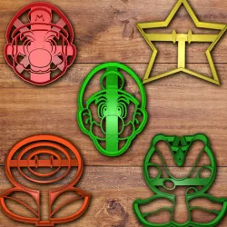 Mario and Luigi Cookie cutter set