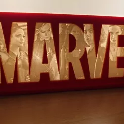 Marvel Logo Lithophane - The Ladies