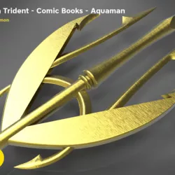Mera's Trident from the Aquaman comic books