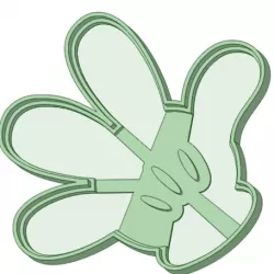 Mickey hand cookie cutter