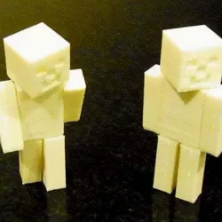 Minecraft Steve - One piece print with moving head/arms/legs!