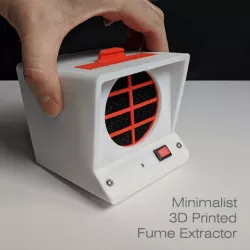 Minimalist 3D Printed Fume Extractor