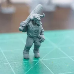 Minotaur with a baseball bat