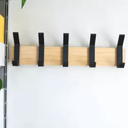 Modern Coat rack with 3d Printed Hooks