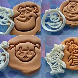 Monsters Inc cookie cutter set of 4