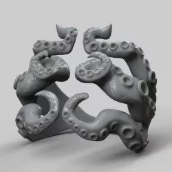Octopus Tentacle Ring