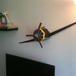 old airplane/radial engine wall decoration