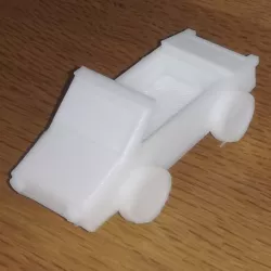 One block car. Car only one print