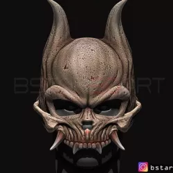 Oni Skull Mask - Hannya Mask-Devil Mask For cosplay 3D print model