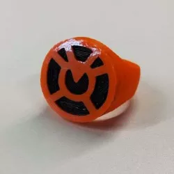 Orange Lantern Ring for Dual Extrusion