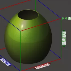 Ovoid lamp shade for floor lamp