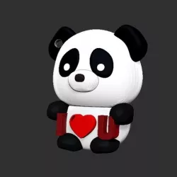 Panda keychain