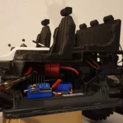 Passenger compartment support for TRX4 RC 1/10 chassis