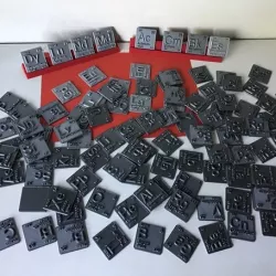 Periodic Table of Elements  blocks  chemistry   -  118 elements printable stl file