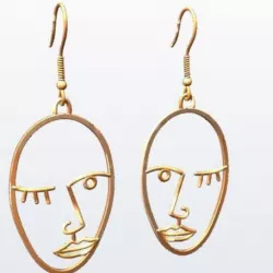 Picasso Face Earrings