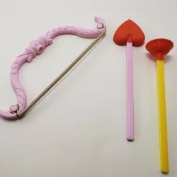 Print-in-Place Cupid's Rubber Band Bow