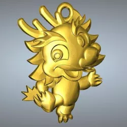 QD type Zodiac pendant 5 dragon