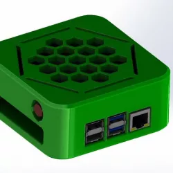 Quattro style case for Raspberry Pi 4 B with V2 camera