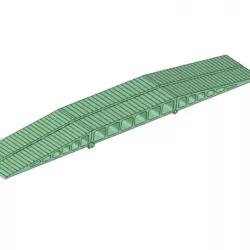RC mobile Bridge 600 mm for Crawler Scaler Trucks Cars