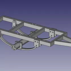 RC Trailer Chassis Scaler Crawler Trucks Leaf Springs Axle Frame