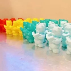Reading Teddy Bear Figurine
