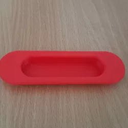 Recessed handle for sliding door