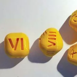 Roman Dice Set D2, D3, D4, D6, D8, D10, D12, D20, D100