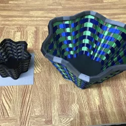 Sine Wave Woven Basket