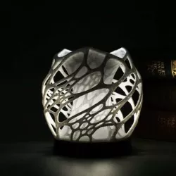 Solid Cellular lamp with base