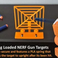 Spring Loaded Target for NERF Gun Fun!