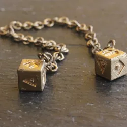 star wars gold dice of han solo