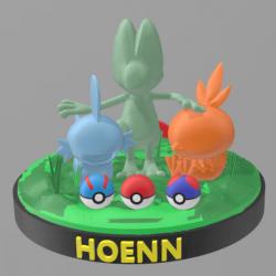 Treecko Mudkip Torchic 3d Models 【 STLFinder