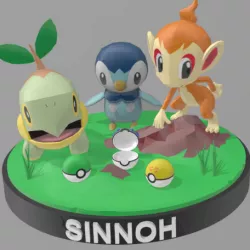 STARTER POKEMON SINNOH - INITIAL POKEMONES SINNOH