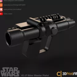 Starwars EC-17 Biker Blaster Replica 1:1 FanArt prop