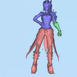 Symmetra demon (Dragon) skin cuted and fixed for print