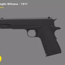 Tanfoglio Witness – 1911 Pistol Low-poly