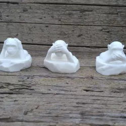 Three Wise Monkeys Set
