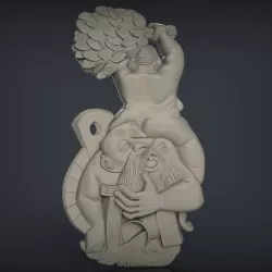 two dwarfs cnc router art