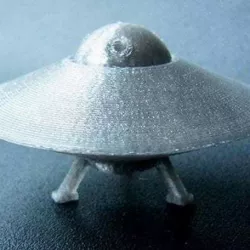 UFO with Spinning Outer Disk