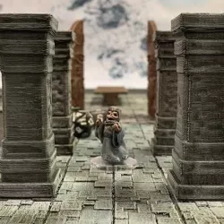 Undead Dwarf Priest (32mm scale)