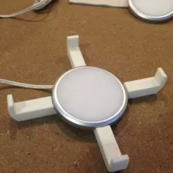 Vase holder with light recess