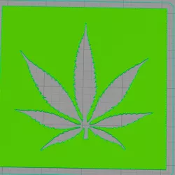 Weed stencil