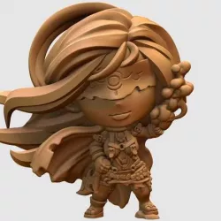 White speaker chibi miniature