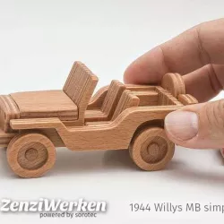 Willys MB simplified cnc/laser