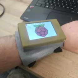 Wrist mounted Touch Pi: Portable Raspberry Pi A+