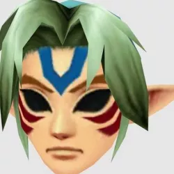 Zelda Link fierce deity mask